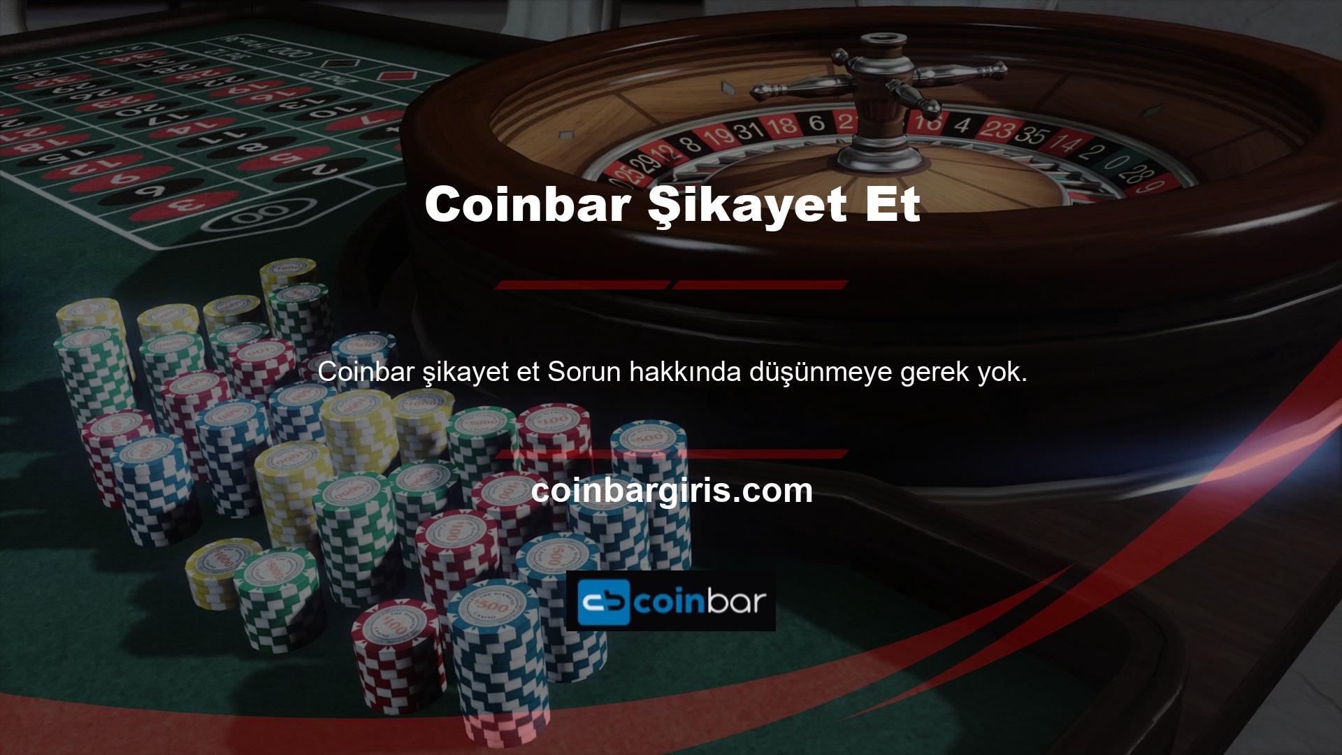 Coinbar Süper Lig bahis sitesi hakkında herhangi bir şikayet bulunmamaktadır