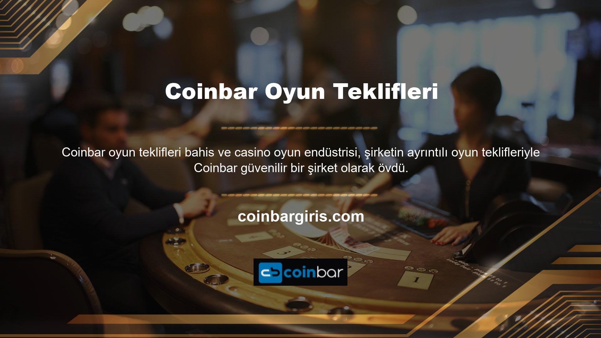 Oyun bilgileri açısından Coinbar web sitesi şüphesiz en çok tercih edilen poker bölümüdür